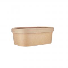 Retangular Kraft Salad Bowl 750ml