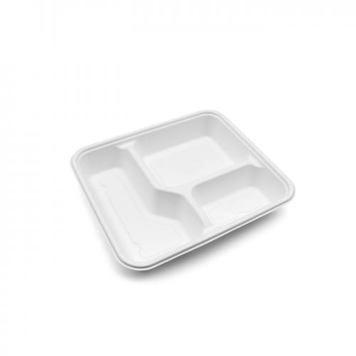 Bagasse Tray-3compt