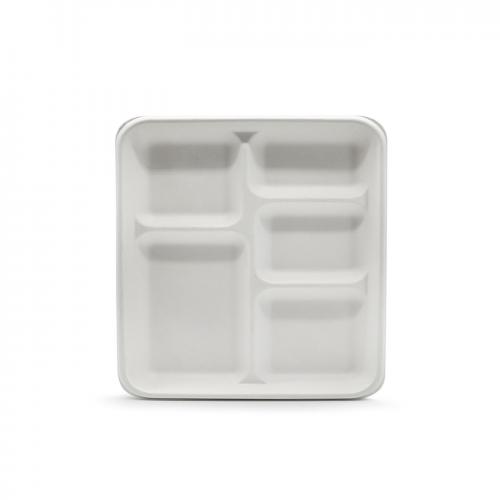Bagasse Tray 5 compt