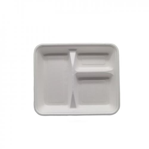 Bagasse Tray 3 compt