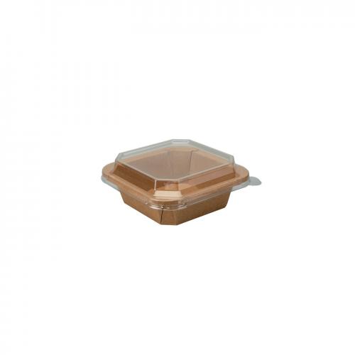 Square octagonal paper bowl 300ml