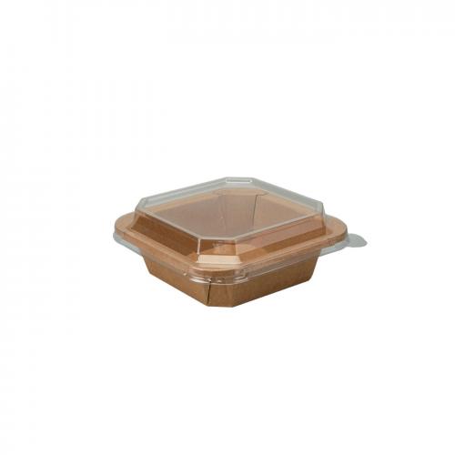 Square octagonal paper bowl 650ml